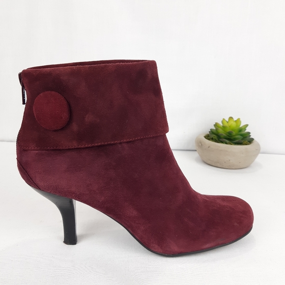 FRANCO SARTO SUEDE MISS ANKLE BOOTS - Picture 2 of 16